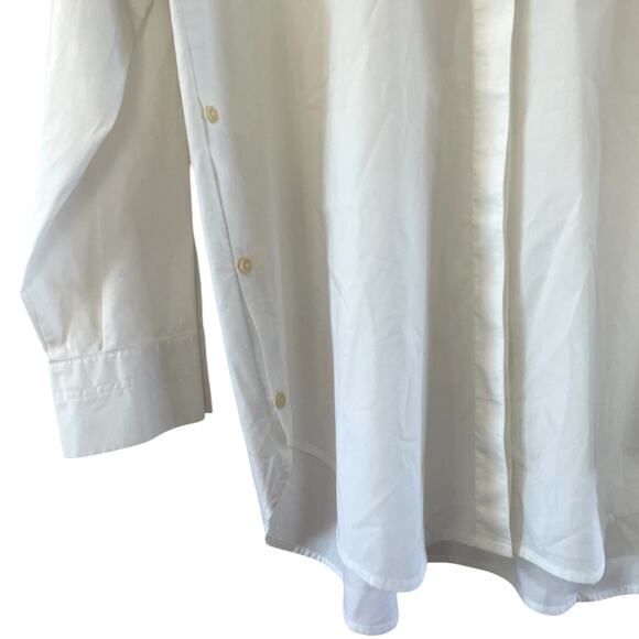 Athleta Nopa Side Slit Oversized White Button Up Shirt - Picture 3 of 6